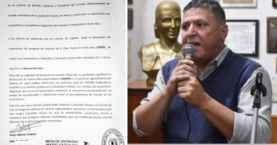 Entre Ríos: Jorge Vázquez exige al PJ que convoque a legisladores en defensa del IOSPER