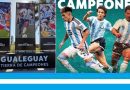 Gualeguay (ER): La intendenta Bogdan inauguró la gigantografía en homenaje a los campeones Burruchaga, Medina Bello y Lisandro Martínez