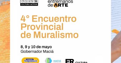 Maciá (ER): Inscripción gratuita para participar del Encuentro Provincial de Muralismo