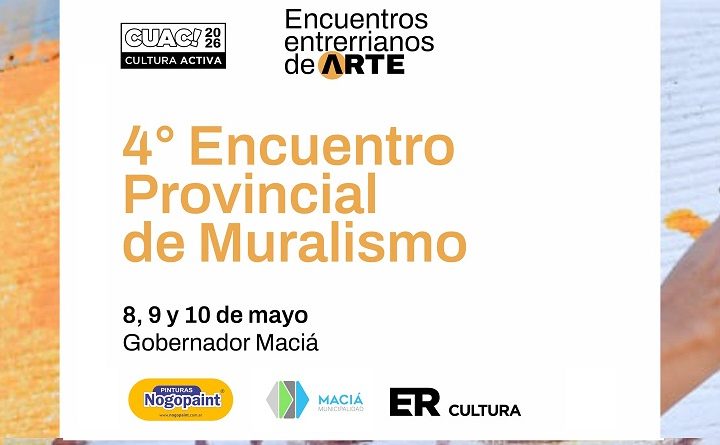 Maciá (ER): Inscripción gratuita para participar del Encuentro Provincial de Muralismo