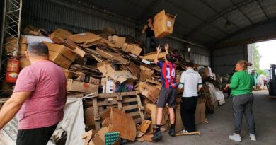 Villa Elisa (ER): Estudiantes reunieron toneladas de materiales reciclables