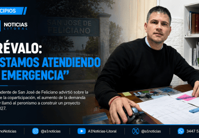 Feliciano enfrenta una fuerte caída de recursos y su intendente advierte: «Estamos atendiendo la emergencia»