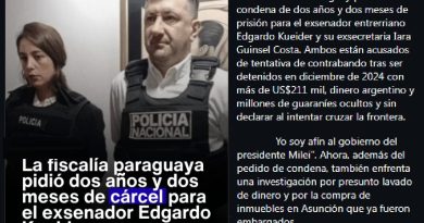 Paraguay: El exsenador Kueider condenado a dos años de prisión por contrabando