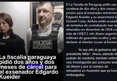 Paraguay: El exsenador Kueider condenado a dos años de prisión por contrabando