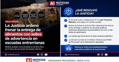 Entre Ríos: La Justicia ordenó frenar la entrega de alimentos con sellos de advertencia en escuelas