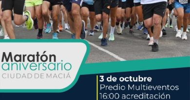 Maciá (ER): El sábado 3 se correrá la “Maratón Aniversario Ciudad de Maciá” con un circuito callejero