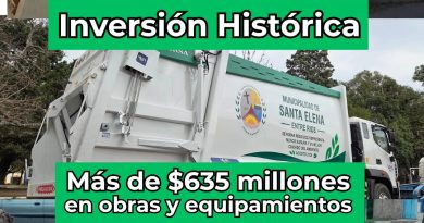 Santa Elena (ER): Rossi realiza una inversión de más de $635 Millones en Obras y Maquinaria