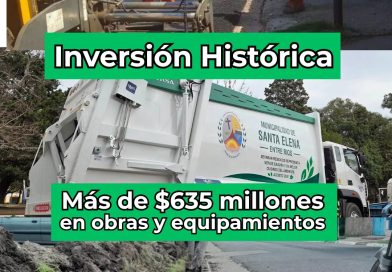 Santa Elena (ER): Rossi realiza una inversión de más de $635 Millones en Obras y Maquinaria