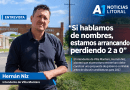 Hernán Niz: “Si hablamos de nombres, estamos arrancando perdiendo 2 a 0”