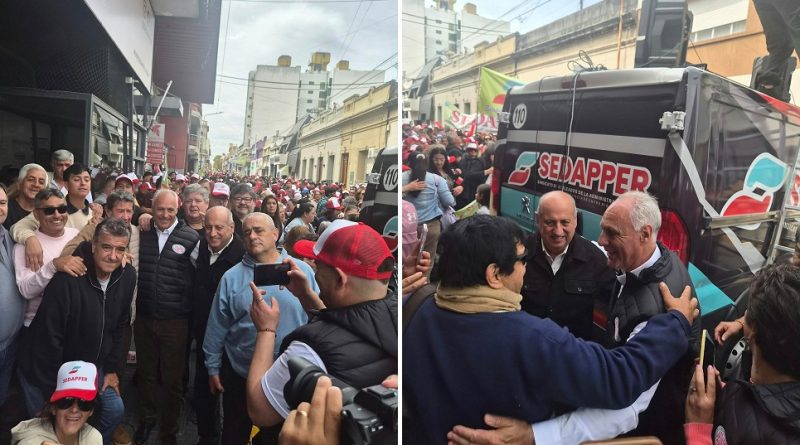 Paraná (ER): Daniel Rossi estuvo presente en el acto multitudinario de SEDAPPER